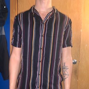 Striped button up